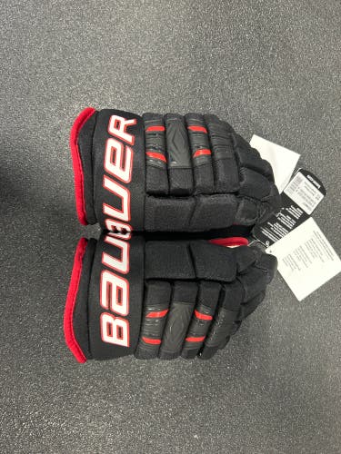 Bauer Pro Series Hockey Gloves 11" Black/Red (New)