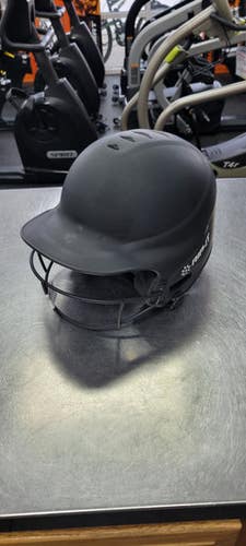 Used RIP-IT 6 1/2 - 7 3/8 WITH MASK Batting Helmet w/Mask Black One Size 11497-S000156262