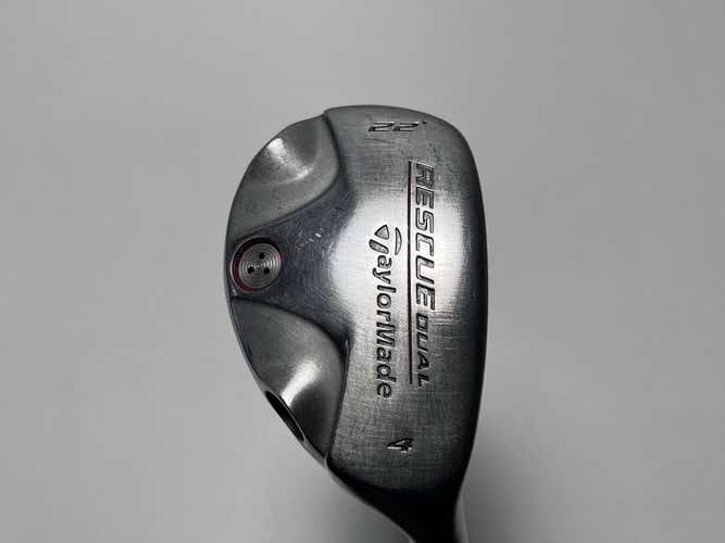 TaylorMade Rescue Dual 4 Hybrid 22* 65g Stiff Graphite Mens RH