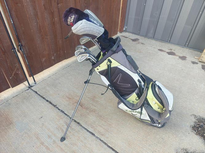 Tommy Armour Titleist 14 Piece Stiff Flex Complete Golf Set Callaway Stand Bag