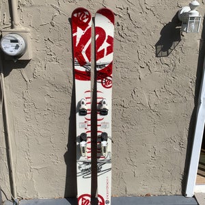 2008 K2 179 cm Powder Pontoon Skis With Bindings Max Din 11 (Used)
