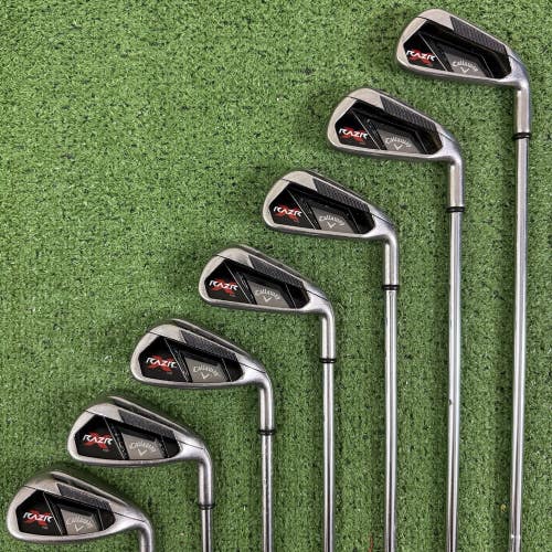 Callaway Razr X NG Iron Set 4-9 AW Uniflex Steel Right Handed