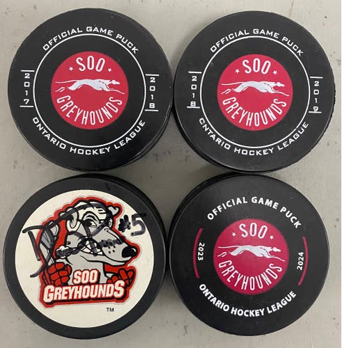 Soo Greyhound official pucks