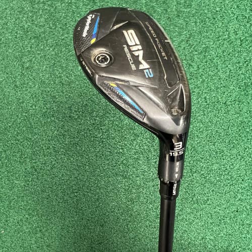 TaylorMade SIM2 Rescue 3 Hybrid 19.5 MRH Senior Flex KBS 60g Graphite Shaft
