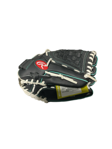 Used Rawlings FASTPITCH SOFTBALL GLOVE BB/SB Glove RH Throw Black 11 1/2" 11834-S000048197