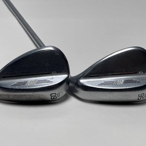 Titleist Vokey SM9 Tour Chrome Wedge Set 56* 10 60* 10 Wedge Steel Mens RH