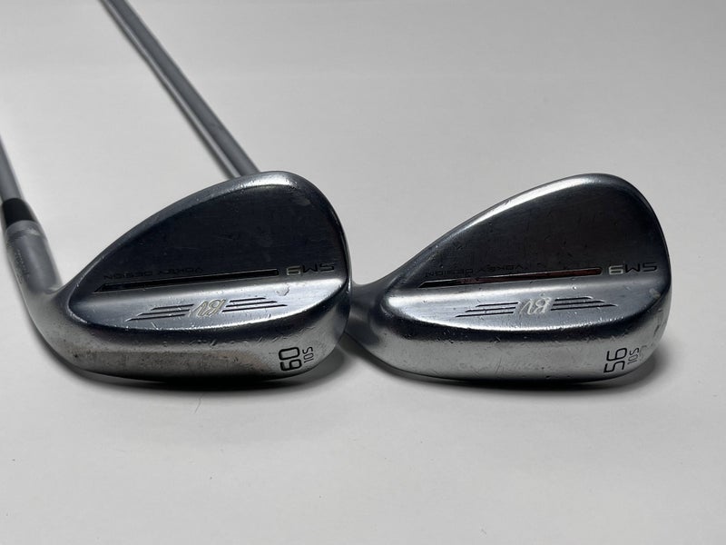 Titleist Vokey SM9 Tour Chrome Wedge Set 56* 10 60* 10 Wedge Steel Mens RH