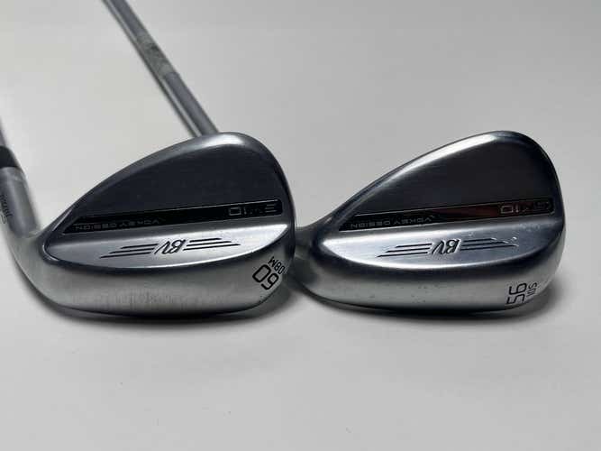 Titleist Vokey SM10 Tour Chrome Wedge Set 56* 10 60* 8 Vokey Wedge Steel Mens RH