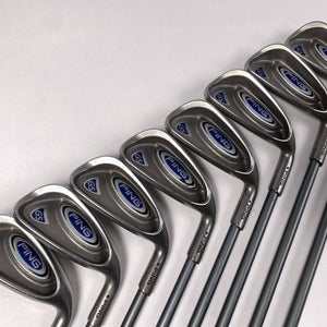 Ping G5 Iron Set 3-PW Blue Dot 1* Up TFC 100 I Regular Graphite Mens RH