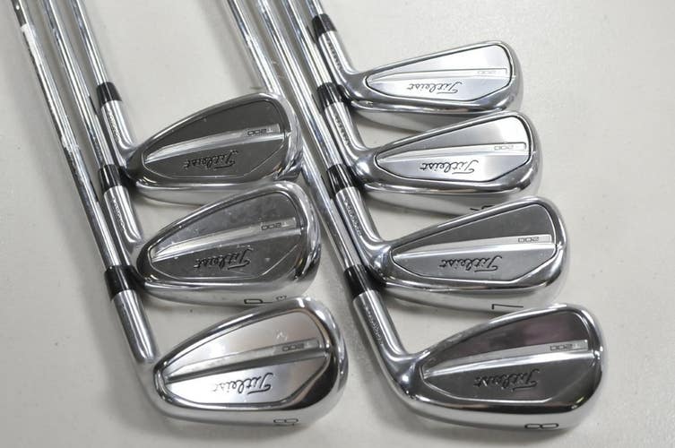 Titleist T200 2023 5-PW,48* Iron Set Stiff Flex Right AMT Black Steel  # 213219