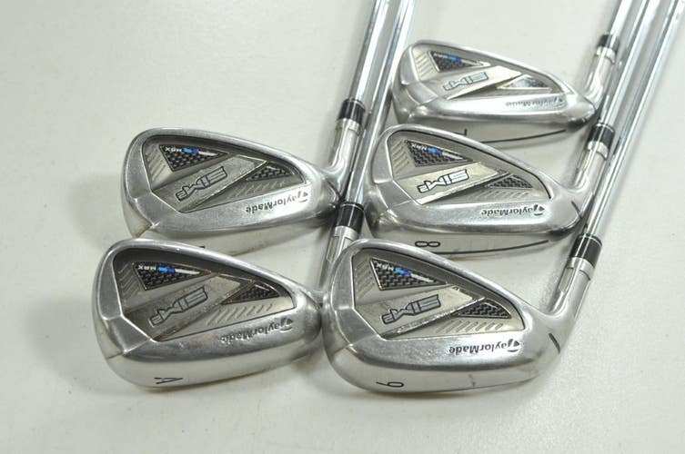 LEFT HANDED TaylorMade SIM2 Max 7-PW,AW Iron Set Stiff KBS MAX MT Steel # 210147