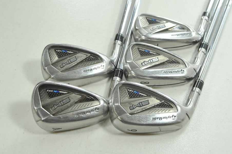 LEFT HANDED TaylorMade SIM2 Max 7-PW,AW Iron Set Stiff KBS MAX MT Steel # 210147