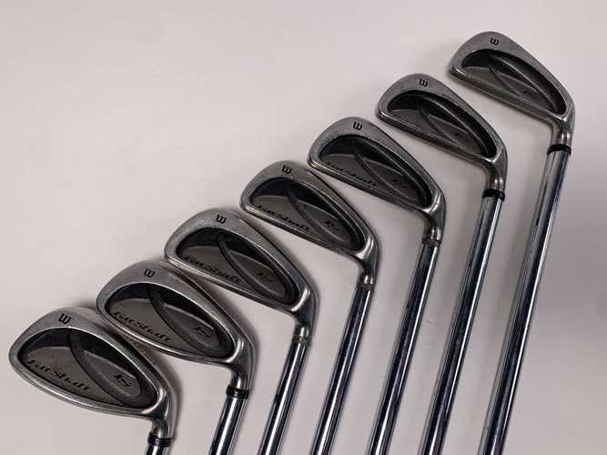 Wilson Fatshaft Iron Set 3-9 FatShaft Stiff Steel Mens RH