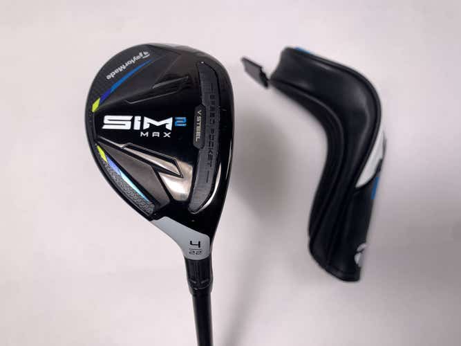 TaylorMade SIM2 MAX Rescue 4 Hybrid 22* Fujikura Ventus Blue HB 6R Regular RH HC