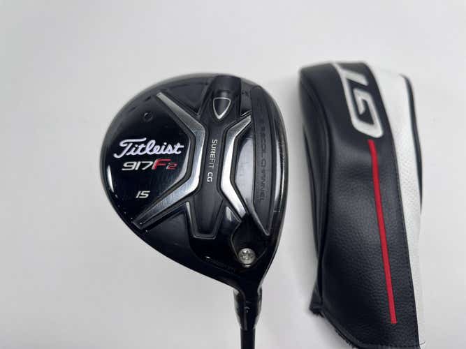 Titleist 917 F2 3 Fairway Wood 15* Tensei 1K Blue Xlink Tech 65g Stiff RH HC