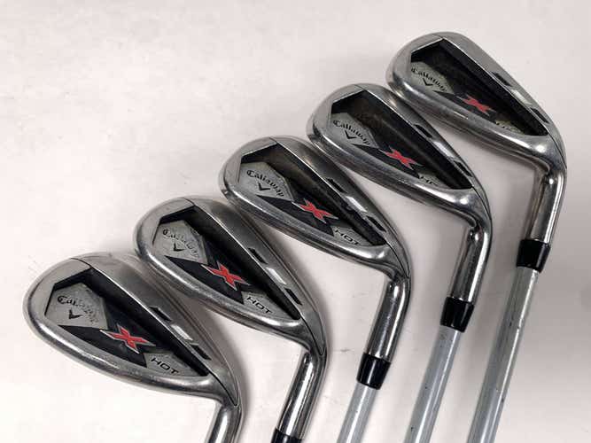 Callaway X Hot 19 Iron Set 8-PW+GW+SW 65g Senior Graphite Mens RH
