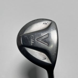 TaylorMade V Steel 3 Fairway Wood 15* MAS2 Senior Graphite Mens RH