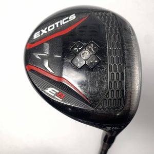 Tour Edge Exotics E8 4 Fairway Wood 16.5* Bassara 45g Regular Graphite Mens RH