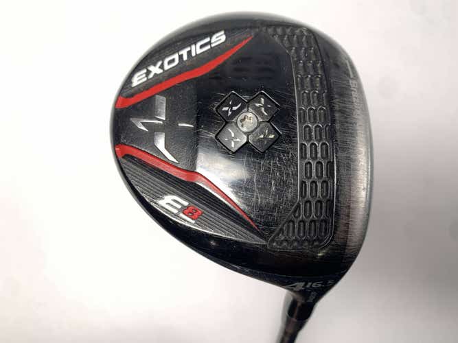 Tour Edge Exotics E8 4 Fairway Wood 16.5* Bassara 45g Regular Graphite Mens RH