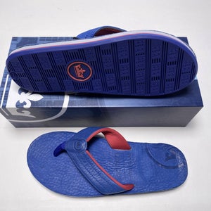 Peter Millar x Hari Mari Flip Flops Blue Men's SZ 9 NEW ( MS19F28 ) NEW