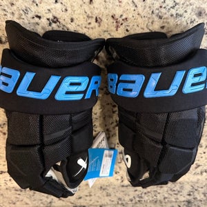 Custom Bauer Supreme Mach Black w/ Blue Gloves 14"