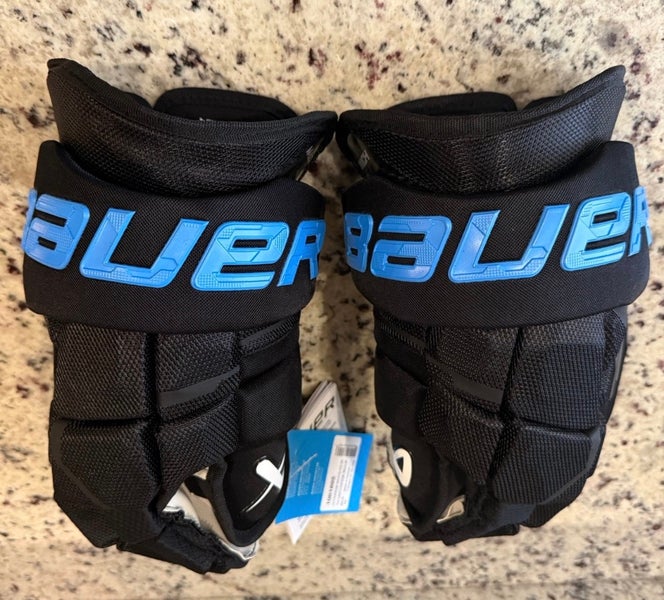 Custom Bauer Supreme Mach Black w/ Blue Gloves 14"