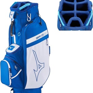 Mizuno BR-D3C Cart Golf Bag 7-Way Divider Staff Blue/White NEW