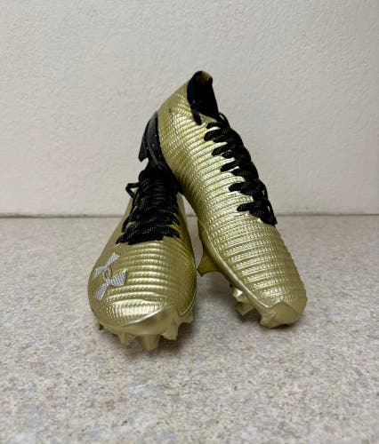 Under Armour Blur Pro “Golden Child” Football Cleats Gold/Black Size 9.5 NEW
