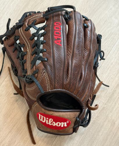 Wilson A1000 LH Outfield Baseball Glove 12.5" (Used)