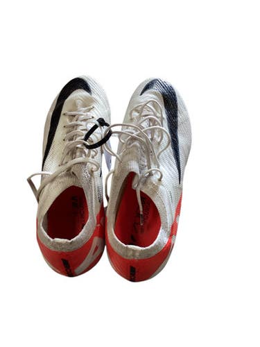 Used Nike AIR ZOOM Soccer Cleats White Youth 07.5 11443-S000204062