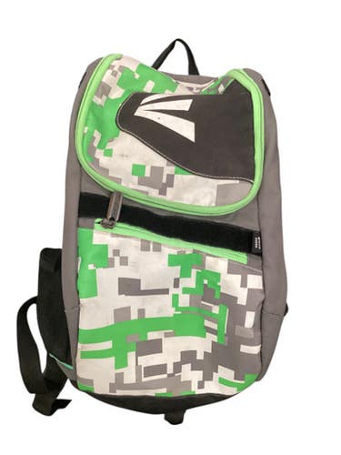 Used Easton MINECRAFT BB/SB Player Backpack Black And Neon Green 11443-S000204026