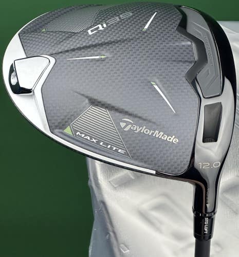 TaylorMade Qi35 MAX Lite Driver 12* Senior Flex Vanquish R2 w/ Headcover MINT!