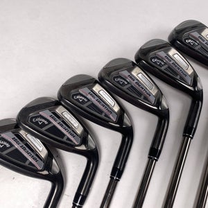 Callaway Big Bertha OS Iron Set 6-PW+AW Recoil ES 460 F2 Senior Graphite Mens RH