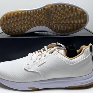 Travis Mathew The Daily Pro Hybrid Golf Shoes White Gum Mens 10 (1MAA224 1WGM)