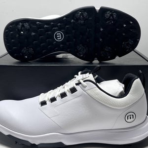 Travis Mathew The Ringer II Golf Shoes White Black Men's SZ 10 (1MAA564 1WHT)