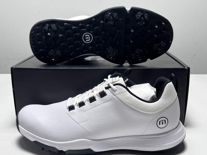 Travis Mathew The Ringer II Golf Shoes White Black Men's SZ 10 (1MAA564 1WHT)