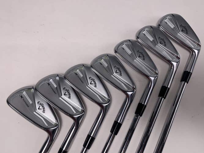 Callaway X Forged 2025 Iron Set 4-PW Project X 6.0 Stiff Steel Mens RH