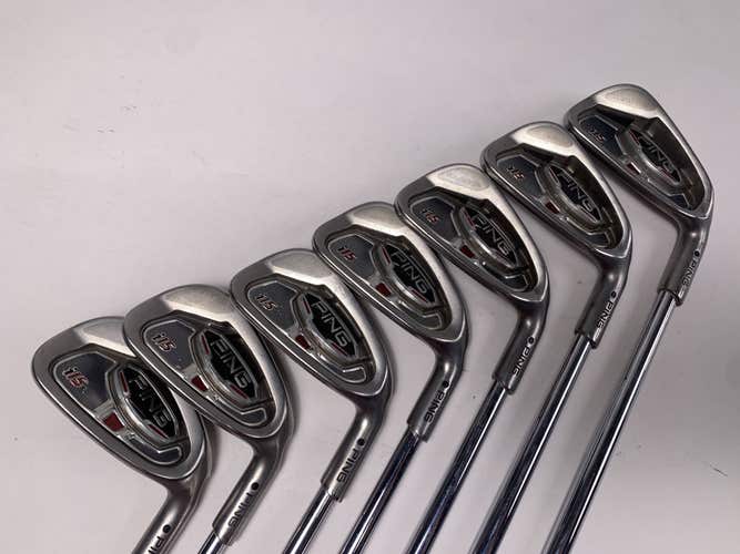 Ping i15 Iron Set 4-PW Black Dot AWT Stiff Steel Mens RH Midsize Grips