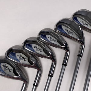 Callaway Big Bertha 2008 Iron Set 6-PW+SW 55g Ladies Graphite Womens RH