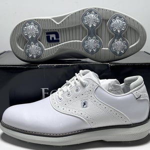 FootJoy FJ Junior Golf Shoes White Youth SZ 4 (45035)