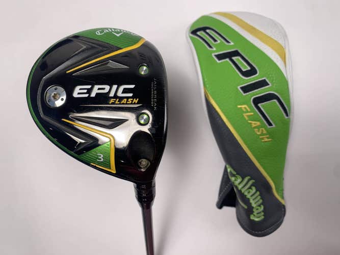 Callaway EPIC Flash 3 Fairway Wood 15* Project X EvenFlow 6.0 65g Stiff  RH HC