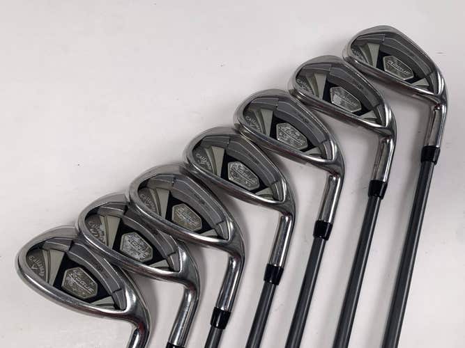 Callaway Rogue X Iron Set 6-PW+AW+GW Aldila Synergy 60g Senior Graphite Mens RH