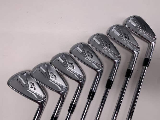 Callaway X Forged 2025 Iron Set 4-PW True Temper AMT Black S300 Stiff Steel RH