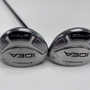 Adams Idea A7 OS 3 & 5 Fairway Wood Set 15* 18* Idea Womens 45g Ladies RH