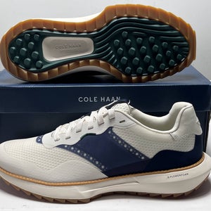 Cole Haan GP Ashland Golf Golf Shoes Ivory Navy Blazer Men's SZ 12 (C38976)