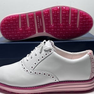 Cole Haan OG Shortwing Golf Golf Shoes White Crystal Rose Women's SZ 7 (W30276)