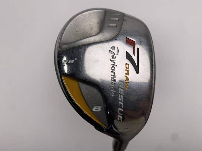 TaylorMade R7 Draw 6 Hybrid 28* REAX 55g Stiff Graphite Mens RH