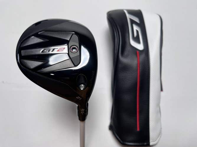 Titleist GT2 7 Fairway Wood 21* Fujikura Atmos Red 7S Stiff Graphite Mens RH HC