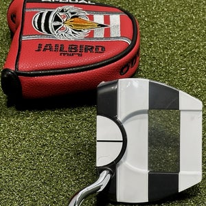 Odyssey Ai Dual Jailbird Mini 1/2 Ball Mallet Putter 33" w/ Headcover RH NEW