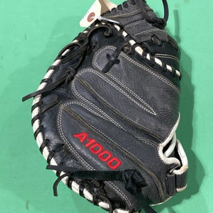Used Wilson A1000 Right Hand Throw Catcher's Baseball Glove 33" | GREAT CONDITION